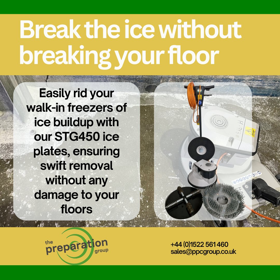 The Preparation Group (@theprepgroup) on Twitter photo ๐๐ผ Say goodbye to ice buildup, our STG450 Ice Plates offer a seamless solution, effortlessly removing ice without leaving a mark on your precious flooring.
It's that simple!
๐ Get in touch today and remove that ice with ease.
+44 (0)1522 561 460
sales@ppcgroup.co.uk ๐๐ผ Say goodbye to ice buildup, our STG450 Ice Plates offer a seamless solution, effortlessly removing ice without leaving a mark on your precious flooring.
It's that simple!
๐ Get in touch today and remove that ice with ease.
+44 (0)1522 561 460
sales@ppcgroup.co.uk