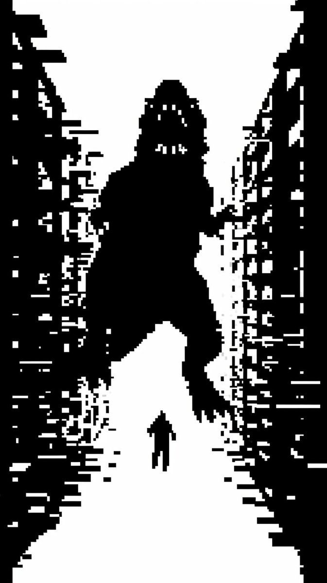 I was thinking about a really old game from 1980's.
3D Monster Maze

I never played it, just saw videos on YouTube, but I was amazed by it.

It was the oldest 3 3-dimensional game with a Horror aspect.😮
I was trying to get the Pixel effect of this game from Midjourney, which I