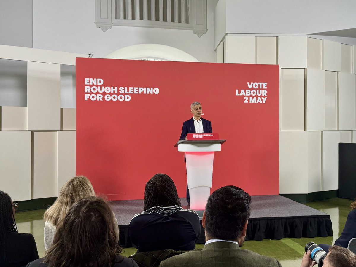 This morning @SadiqKhan pledged to “condemn the scandal of rough sleeping to history, not just for a short time but for all time”. He announced his commitment to a new expanded network of Ending Homelessness Hubs, helping an additional 1700 people a year off London’s streets.