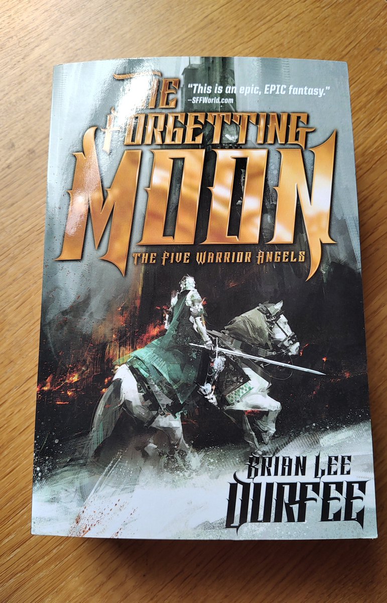 I've just picked up a new copy of The Forgetting Moon by @brianleedurfee If you can, please help Brian out via the gofundme, or just watch his book review videos on YouTube, as he'll get a slice of the advertising revenue gofund.me/39d1e0ed