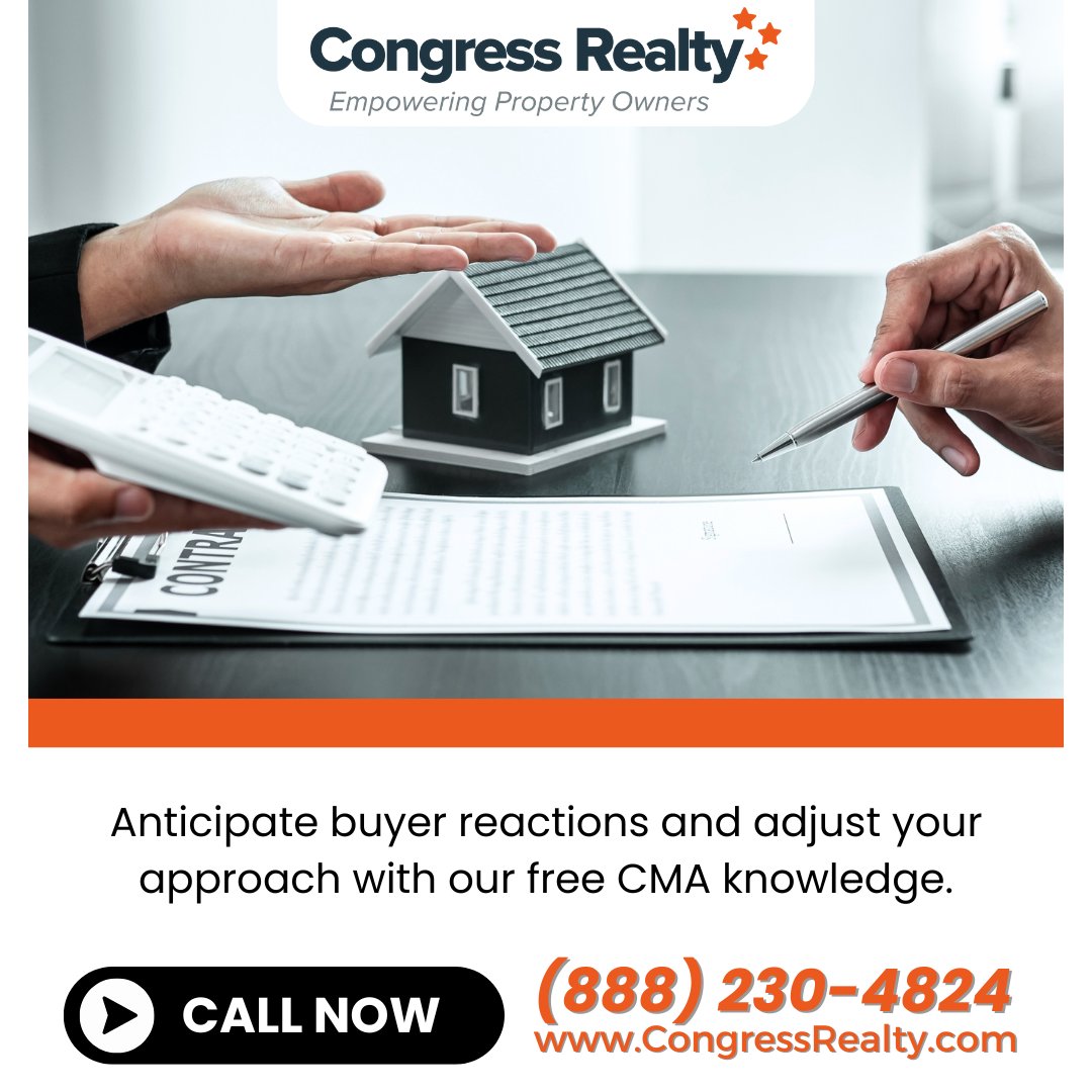 Leverage Congress Realty's free CMA for strategic negotiations in Paradise Valley, AZ. Anticipate buyer reactions for a clear competitive advantage. Expert consultation at (888) 230-4824. #NegotiationPower #RealEstate