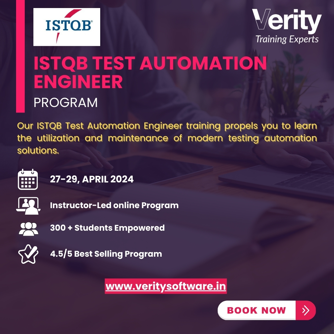 🏆 Best-Selling Program:
With a rating of 4.5/5 and having empowered over 300+ students, this program is renowned for its quality and effectiveness.

#ISTQB #TestAutomationEngineer #TrainingProgram #AutomationTesting