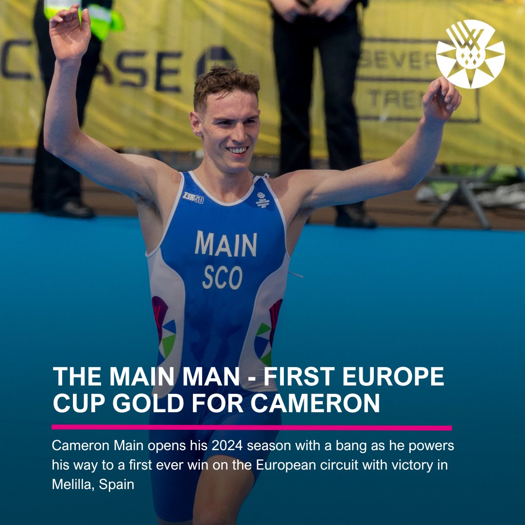 First Europe Cup victory for Cameron Main, finishing 19 seconds clear after a phenomenal run! Great racing Cameron! 🥇👏