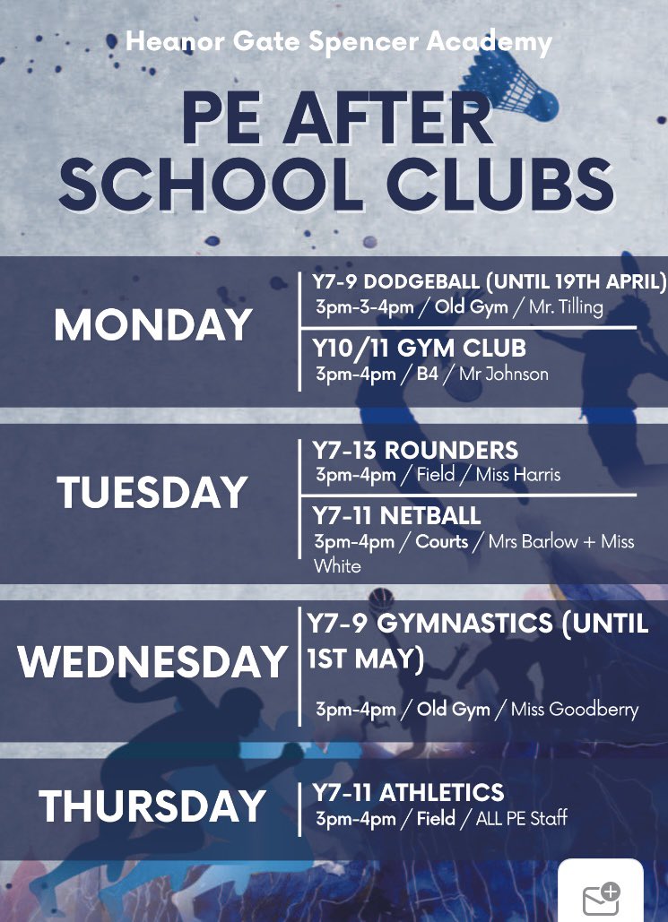 HGSA PE Department tweet media