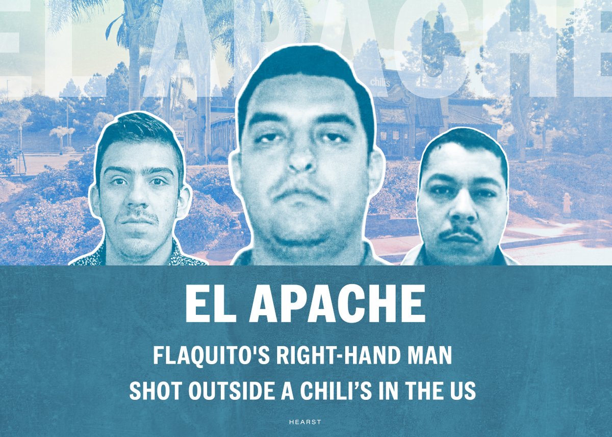 A major Mexican drug trafficker, the Cartel Arellano Felix figure “El Apache”, was shot by hitmen outside a Chili’s in the US city of Chula Vista, California. Story by @HEARST_BB & @LatamObscuro borderlandbeat.com/2024/04/el-apa…