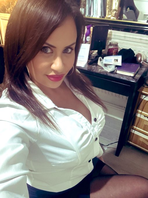 HeadMistress is ready . The smile will be gone after I ready this naughty schoolboy&rsquo;s report &hellip;.. no doubt