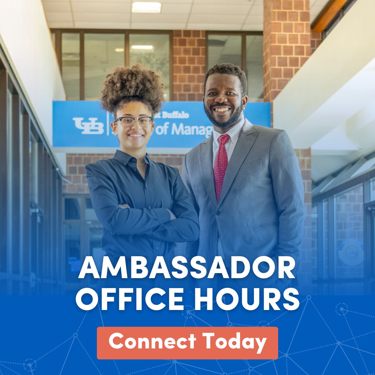 Considering graduate school? Drop into our ambassador virtual office hours and chat about current #UBMgt experiences, programs and more. Register here - ms.spr.ly/6018cRT2C 

#OfficeHours #Ambassadors #UBuffalo