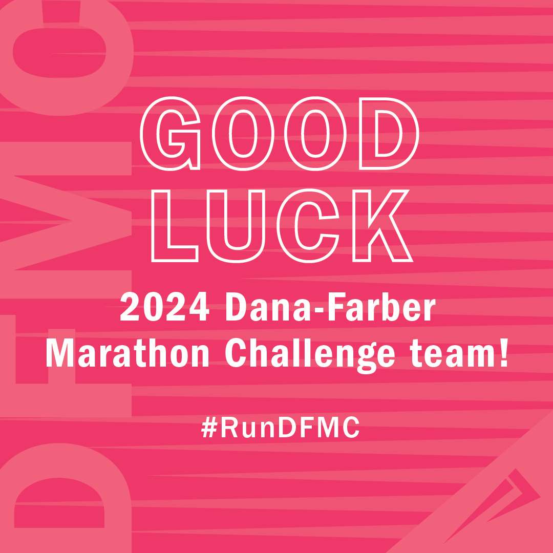 We’re wishing the DFMC Team the best of luck as they take on 26.2 miles for Dana-Farber today in the 128th Boston Marathon®! We’ll be cheering them on every step of the way. #MarathonMonday #Boston128 #RunDFMC 👏