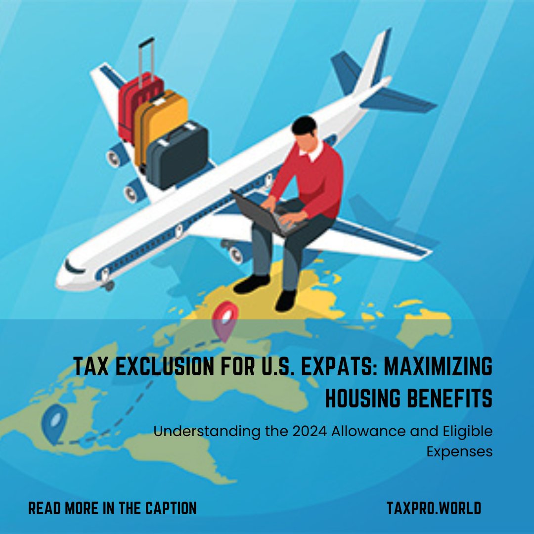 Did you know U.S. citizens and residents abroad can exclude a portion of their housing expenses from income? For 2024, the maximum exclusion is $37,950. Understand eligible expenses and optimize your tax benefits as an expat. 
#TaxExclusion #GlobalCitizens