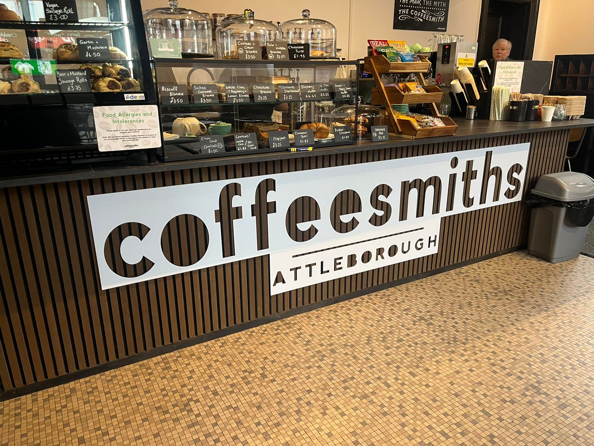 imprint_signs's tweet image. 3D acrylic lettering gives a warm new welcome to coffee lovers at Coffeesmiths. Have your signage flushed to the wall or raised with brackets!

#3DLettering #BusinessSignage #SignageService #BespokeSigns #Norfolk