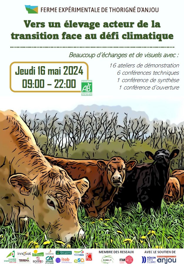 [ÉVÈNEMENT] La ferme de Thorigné vous ouvre ses portes pour une journée de visite et d’échanges le 16 mai. Au programme : 16 ateliers techniques et 8 conférences 👉 url-r.fr/fwqJp