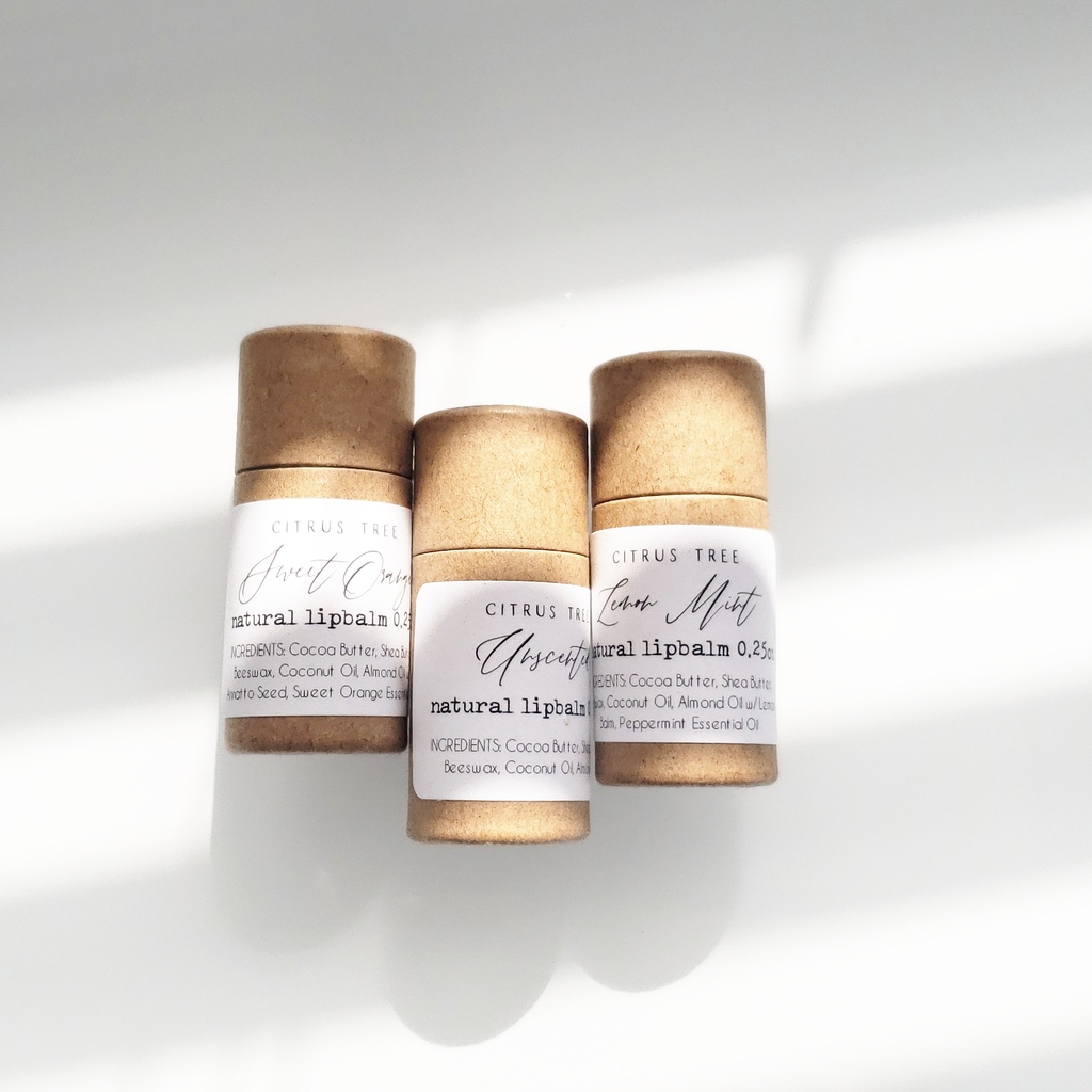 Citrustreesoap's tweet photo. Our cute little Lip Balms! 🥰

This is an old pic that was taken many moons ago, and what I LOVE about these tubes are - once you're done with your balms, recycle it or compost it! 

#plasticfree #zerowastehome #zerowastelifestyle #wastefree #greenliving #ethical #reduce #lip https://t.co/QsnOSp6MG7