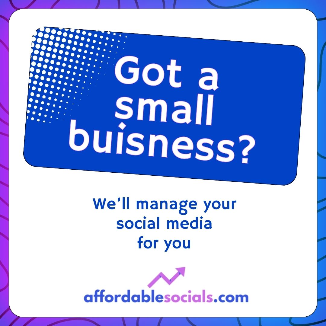 🌟🚀 Ready to take your business to the next level on social media? Look no further than Affordable Socials! 📱💼 Let's work together to make your brand shine on social media! 💫 #AffordableSocials #SocialMediaMarketing #GrowYourBusiness