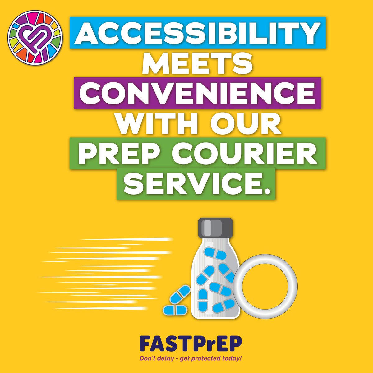 Convenience and discretion on another level. 

Delivery of your Oral PrEP or DapiRing with care 🚚.

#preplove #fastprep #PrEPchoice #desmondtutuhealthfoundation  #preexposureprophylaxis #hivfreegeneration
#sexualhealth #srh #courierservice