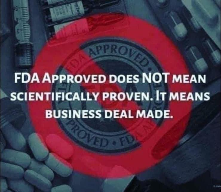 I have lost all trust in the FDA. It no longer matters to me. How about you?
