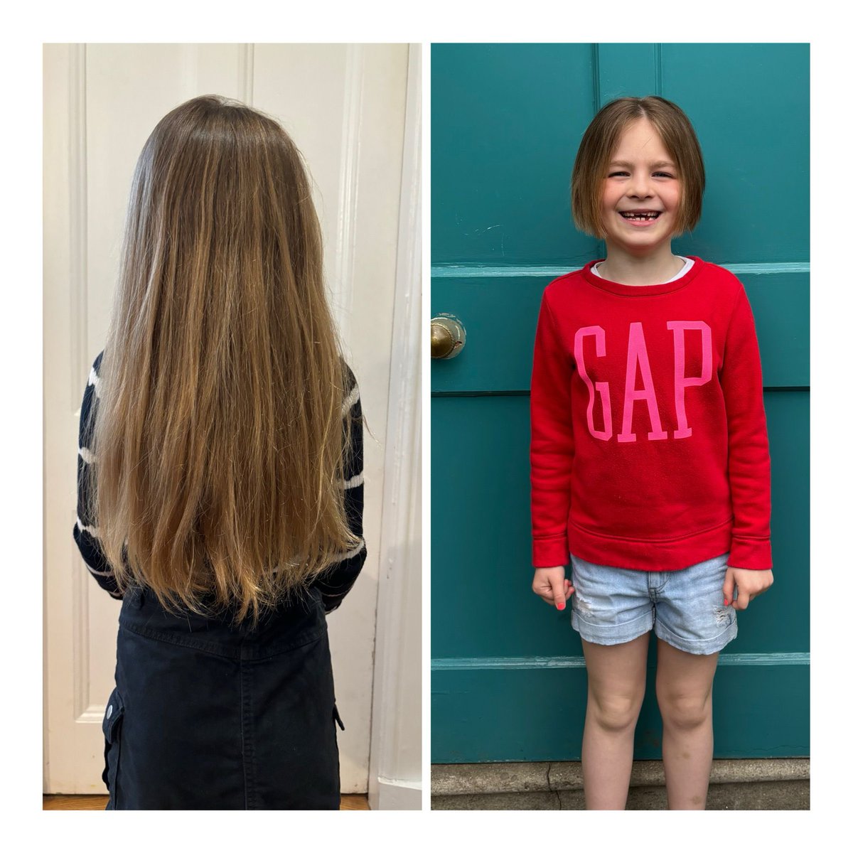 Maddie has raised over £2000 for The Little Princess Trust by cutting 12inches of her hair off! @LPTrustUK #cargilfieldconnected
