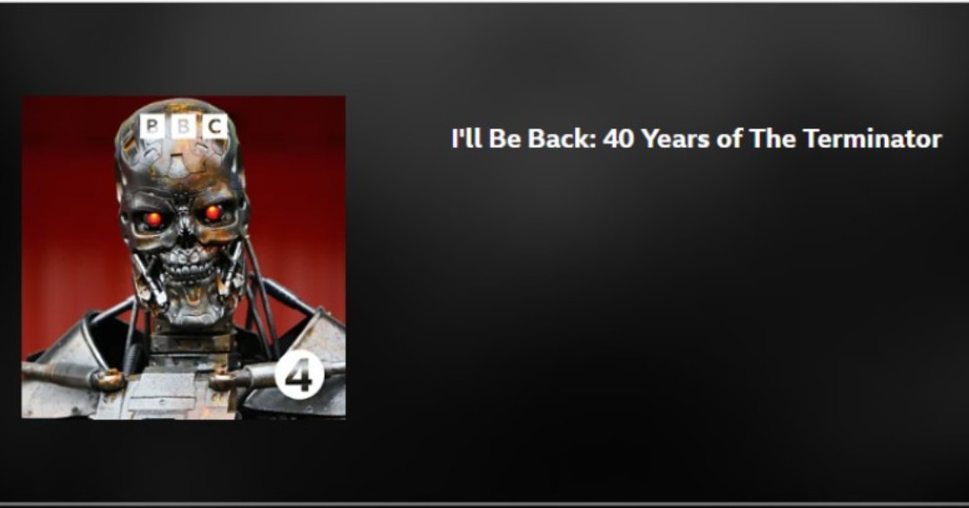 #SCIFI and #ROCKSTARENDING fans YOU MUST LISTEN to this <a href="/BBCSounds/">BBC Sounds</a> doc on #THETERMINATOR  🦾at 40!

ow.ly/qGpH50Rcl40

Thanks to 👏 <a href="/BVLSingler/">Prof. Dr Beth Singler.</a> <a href="/GunnerGale/">Gale Anne Hurd</a> 👏 + guests 

Review on my website, too.

Image: silver metal skull with red eyes. 

 #scififilm