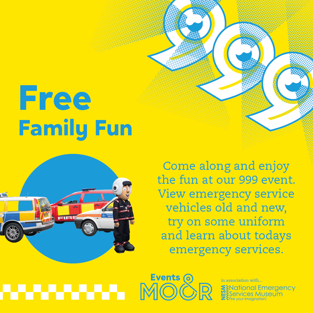 Our 999 Fun Day 🚑 🚨 🚒 with the @nes_museum returns Sunday 12th May, 11am-4pm! Fire your imagination with a jam-packed schedule of FREE activities & come face-to-face with firefighters, police officers, ambulance personnel & more! 👉 bit.ly/4aI9iIy