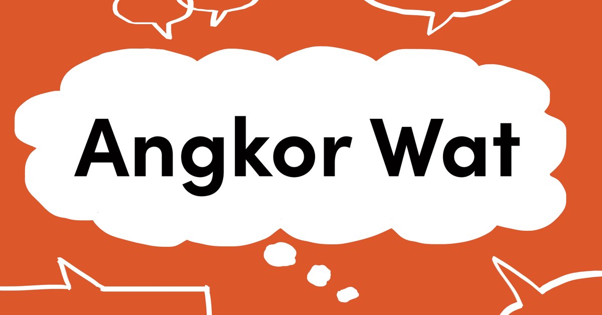 #wordoftheday ANGKOR WAT – N. The largest and best preserved Khmer temple in the Angkor complex of ruins. ow.ly/vbIu50RckSC #collinsdictionary #words #vocabulary #language #AngkorWat