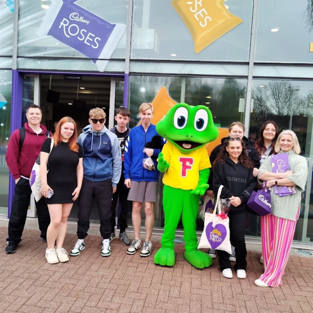 Our travel & tourism and public service students went to Cadbury World and Alton Towers to enjoy some time before exams and also learn about the tourism industry in the UK 💜 #travel #publicservice #trip