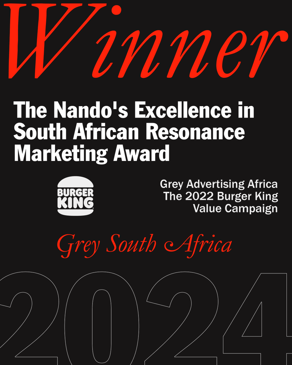 GreyJHB's tweet photo. Congratulations to @SavannaCider, @BurgerKingZA  and @amarula on winning 3 Gold and 1 Silver at the MMA awards! Well done on this achievement, team! https://t.co/25RlJH59CT