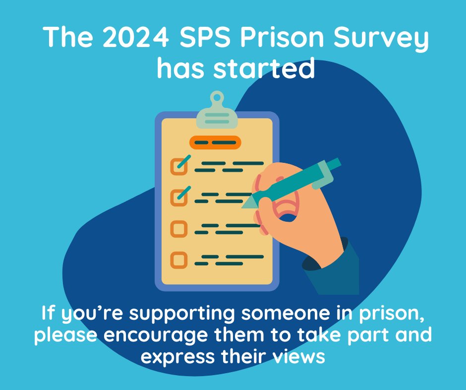 📢 The 2024 Prison Survey is here! This survey helps give insight into life in Scottish prisons and @scottishprisons want as many responses as possible 📝 Please encourage anyone you are supporting in prison to take part and have their say! 🌟