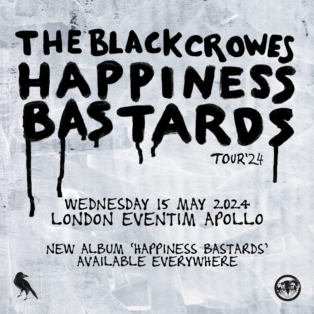 Just 1 month to go until @theblackcrowes head to Eventim Apollo with their Happiness Bastards Tour. Don't miss out. Tickets are available here > bit.ly/TheBlackCrowes…