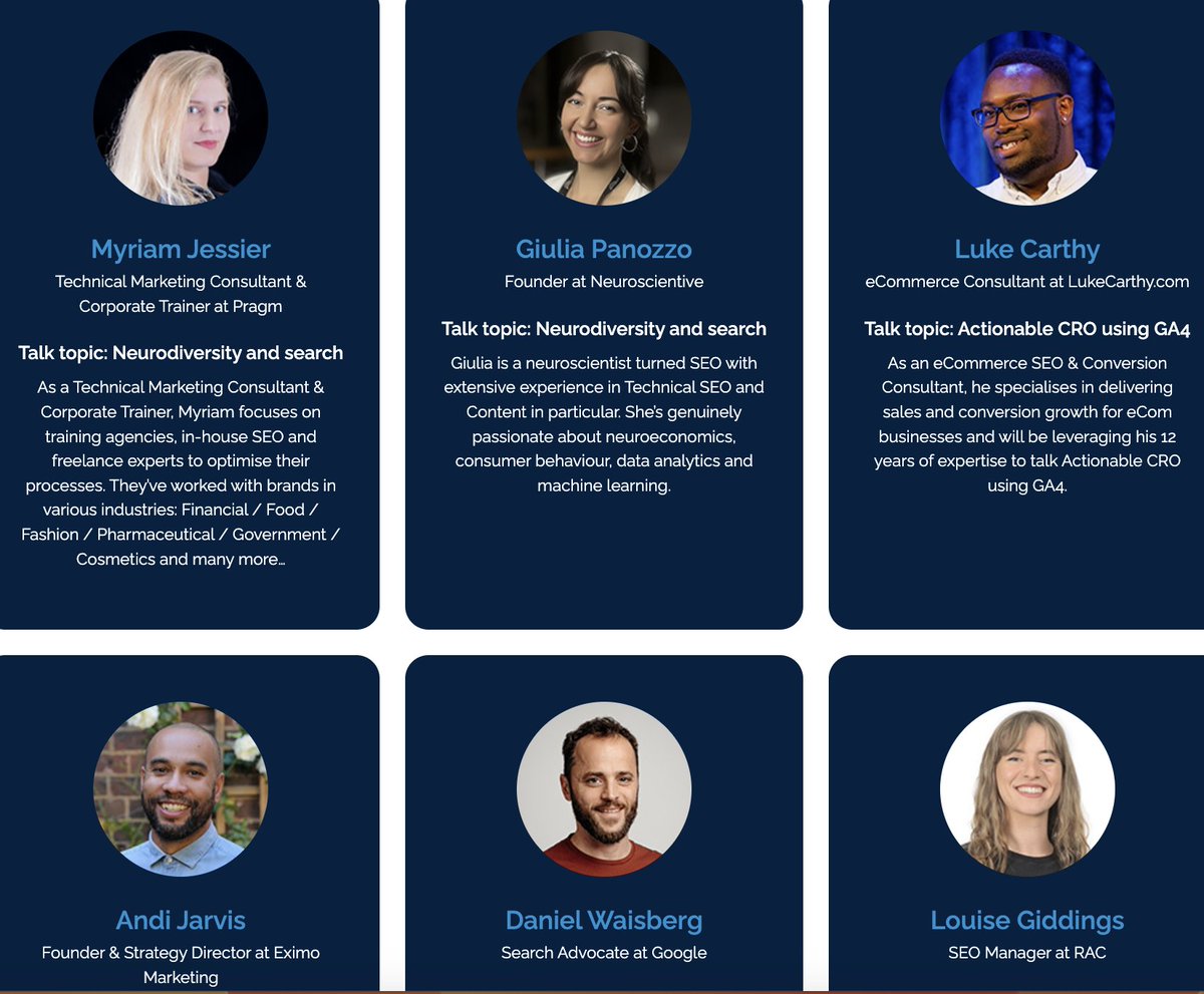 If you're looking for an SEO conference to attend in London this summer, I can't shout #LondonSEOXL enough.

The quality of speakers is always insane!

I learned so much attending last year as a speaker plus the networking opportunities are really good

They've got early bird