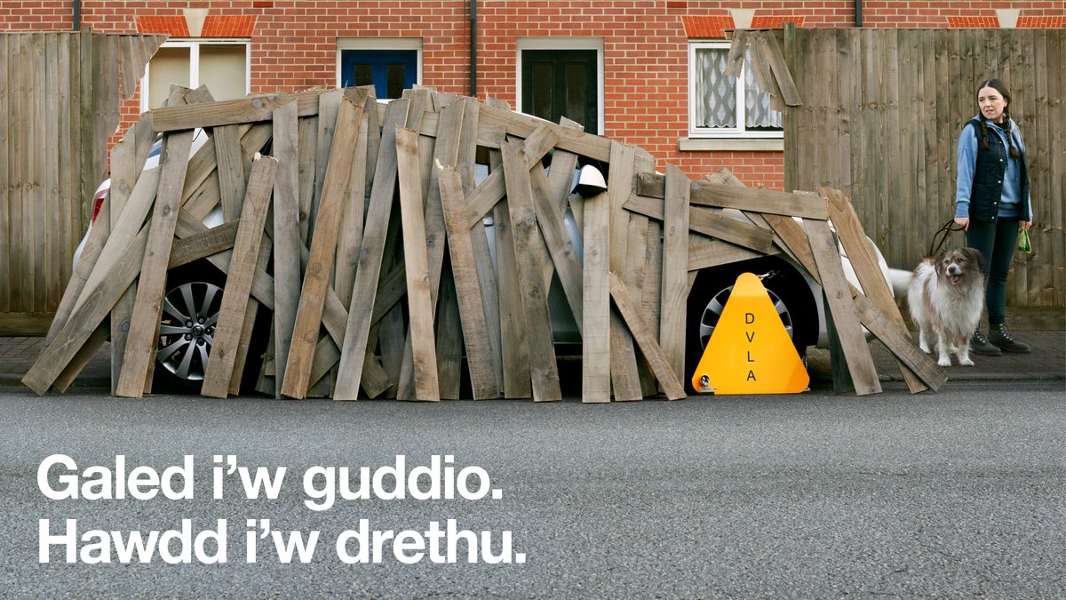 Mae’n rhaid ichi drethu eich cerbyd, hyd yn oed os nad oes rhaid ichi dalu unrhyw beth. Trethwch ef ar-lein yn gov.uk/dvla/treth #TrethwchEfPeidiwchGymrydRisg