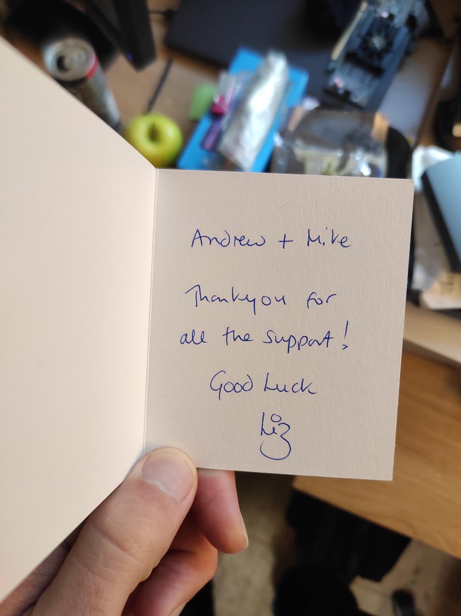 Bongo_IT's tweet photo. It is always nice to receive a handwritten compliment, especially from a long term client, how lovely. All the best with your retirement Liz. https://t.co/YTLc2wDxq0
