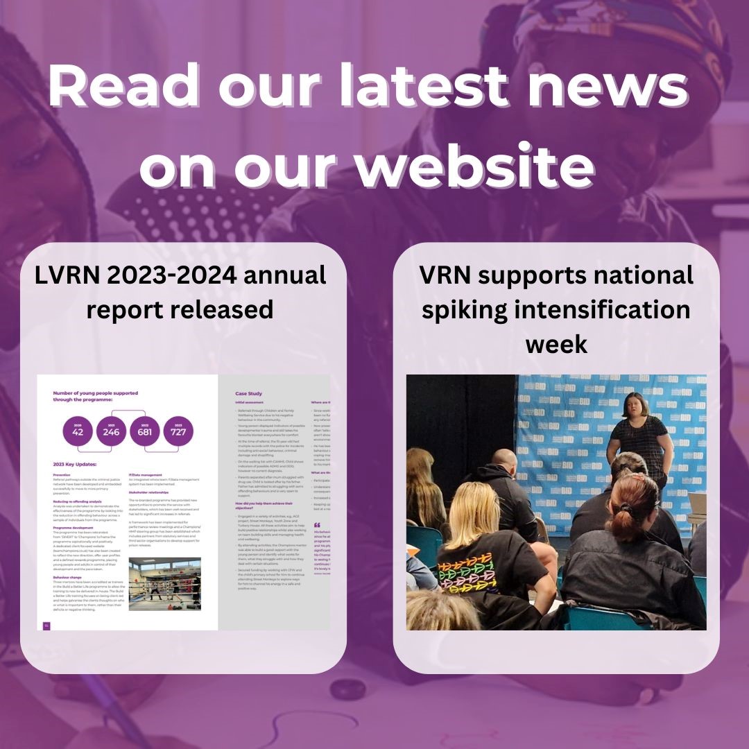 Keep up to date with the latest news and initiatives from the Lancashire VRN: orlo.uk/04N4L #VRU #ViolenceReduction #Lancashire #ViolenceReductionUnit