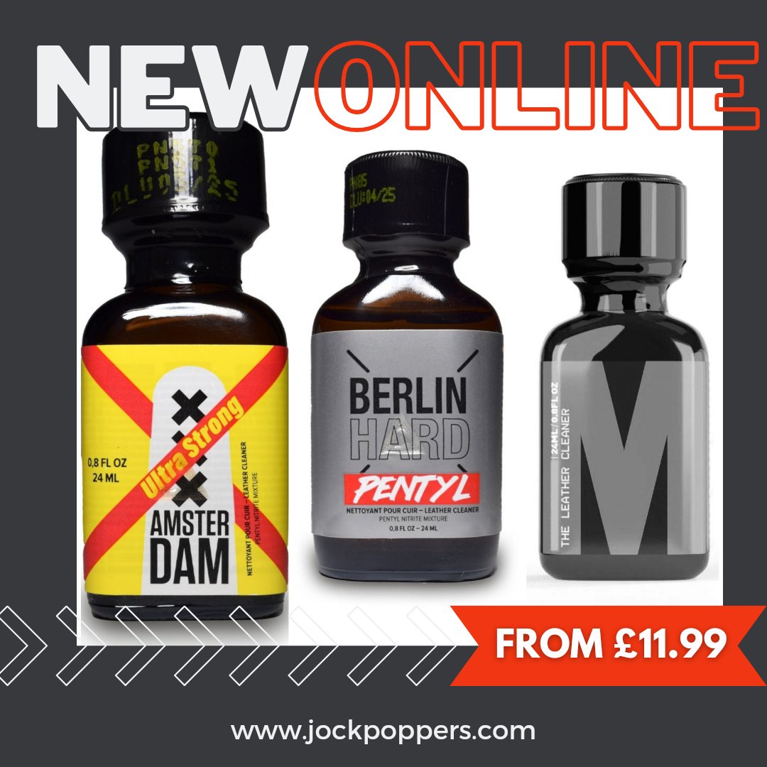 NEW POPPERS ONLINE NOW... Start the week as you mean to go on at jockpoppers.com