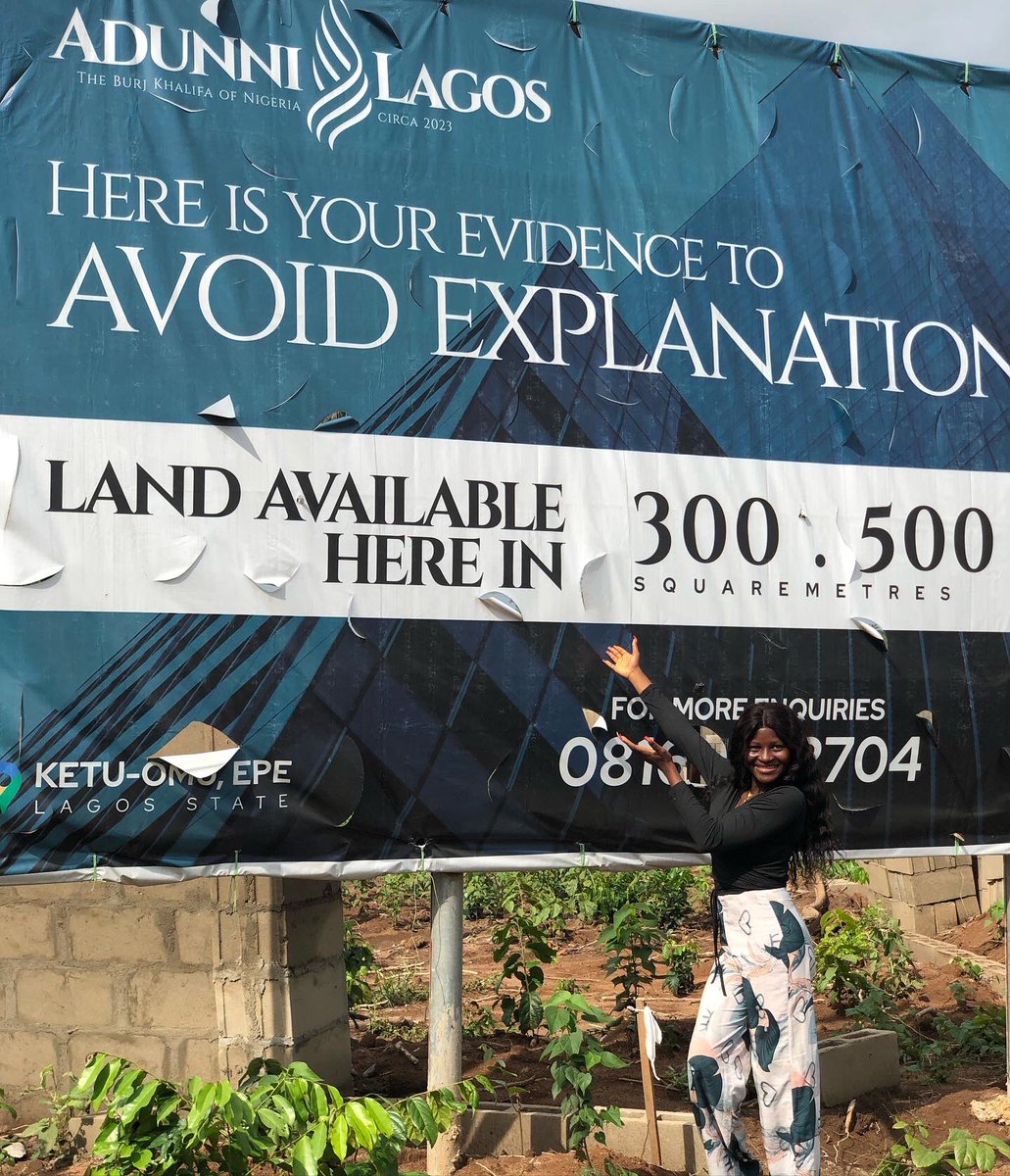 Abisoye_akoja's tweet photo. Congratulations 🍾 to the Landlord made in Adunni Lagos 💃🏿💃🏿 Get  a plot today for just 5.1M 
Start with a  deposit of 500k
payment plan up to 12 months 6 months interest free.
☎️ https://t.co/neHUZZCnRX
Layi Pastor Paul Eneche #Davido #Coachella  Iren BSc Law Iron Dome  Band D https://t.co/7aLPagr2s2