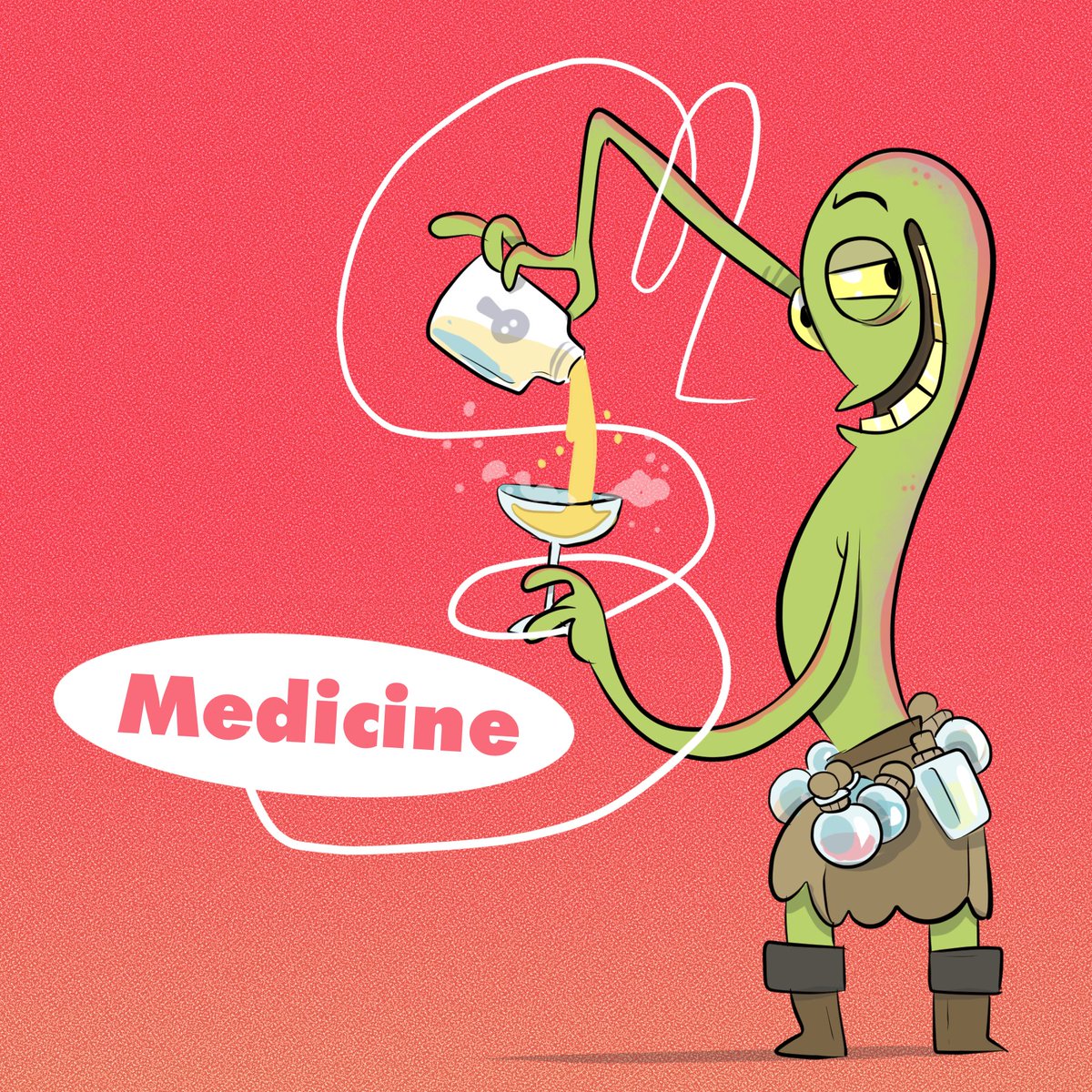 The word for this week’s #AnimalAlphabets is ‘Medicine’. I don't know if I would totally trust what this apothecary is offering though. @animalalphabets #characterdesign #medicine #art #sillydrawing #apothecary