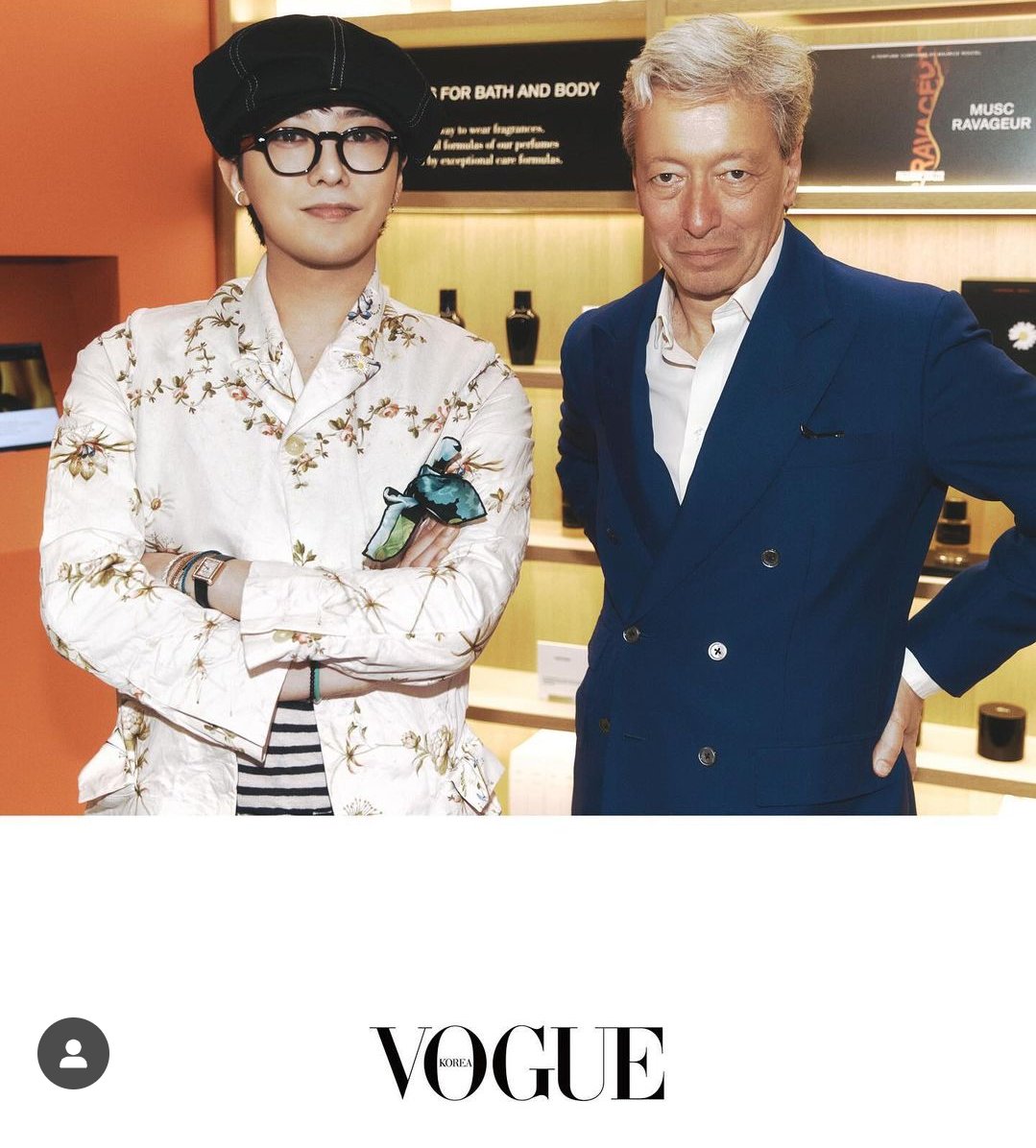 #GDRAGON with Frederick Malle. He looks so handsome omggg!! Thank you VOGUE @VogueKorea