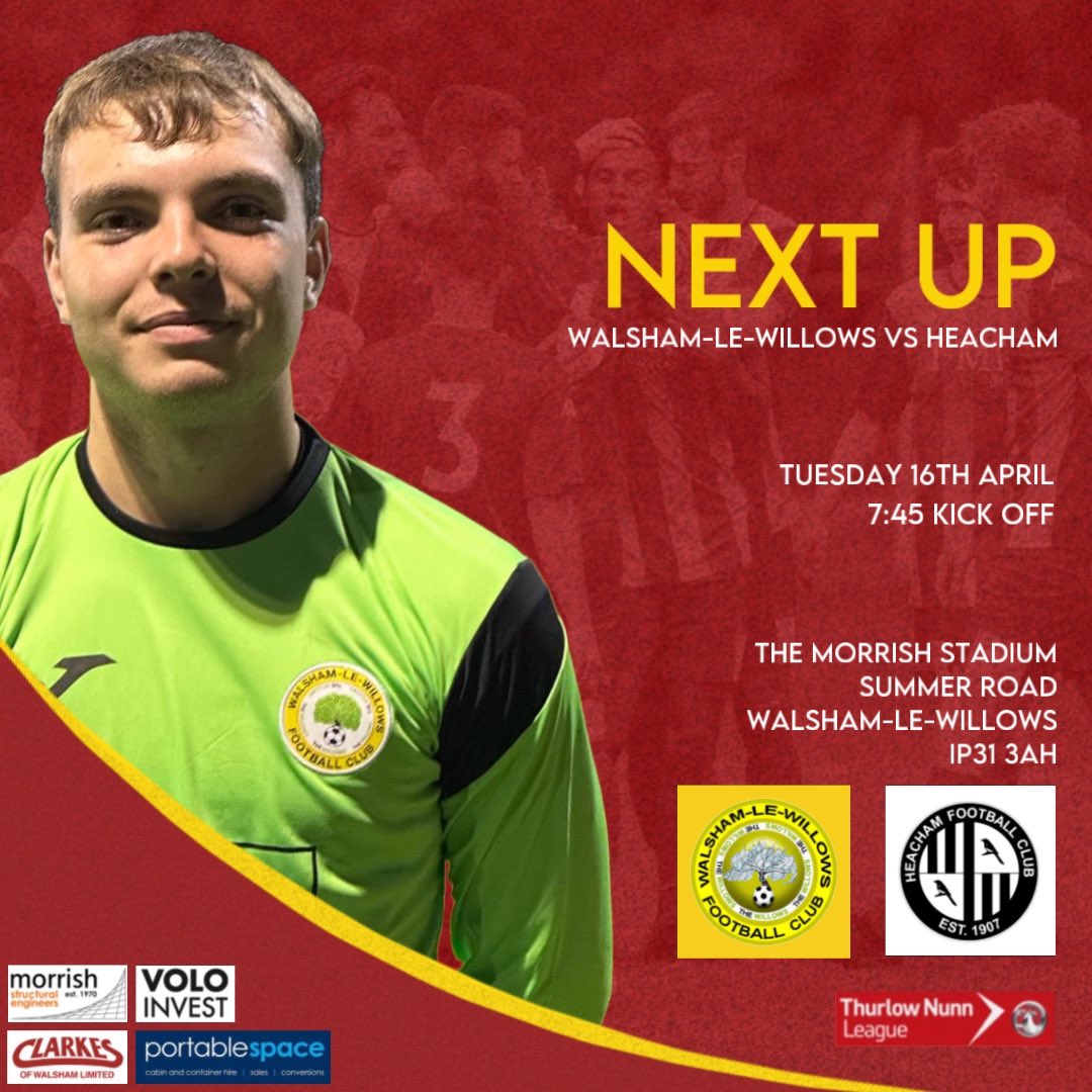 ▫️ NEXT UP ▫️

The finish line is in sight as we gear up for the last matchday of the season. We host Heacham tomorrow evening.