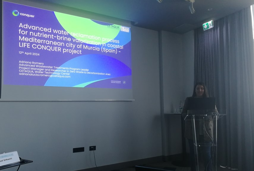 ✈️We traveled to Croatia to attend #WSPA2024 with our colleague Adriana Romero. She shared insights from the #LIFEConquer project, focusing on water regeneration for nutrient-brine valorization in Murcia. ➕info about the project: life-conquer.eu