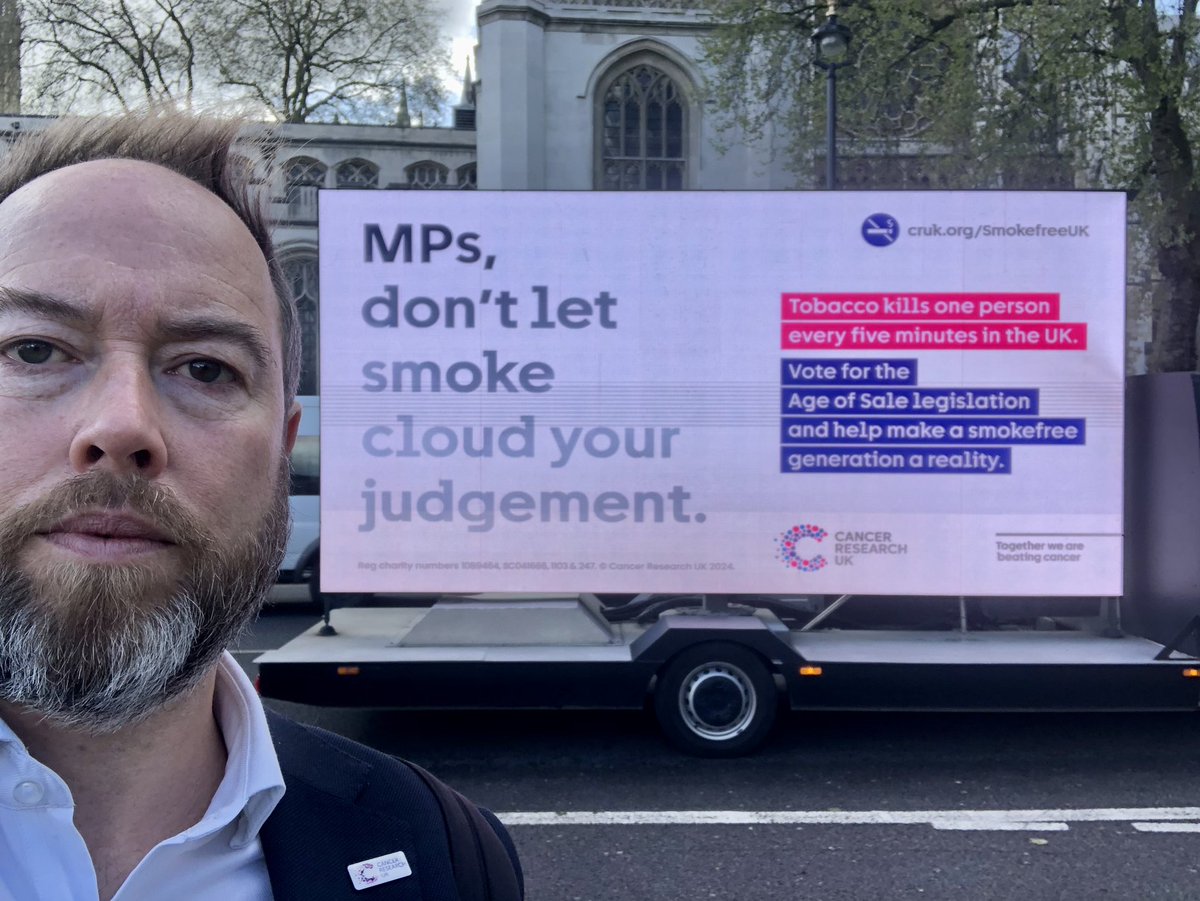 A very important message for MPs ahead of 2nd Reading tomorrow of The Tobacco & Vapes Bill. A landmark opportunity for this Parliament to secure a #smokefreegeneration - a legacy to be proud of.