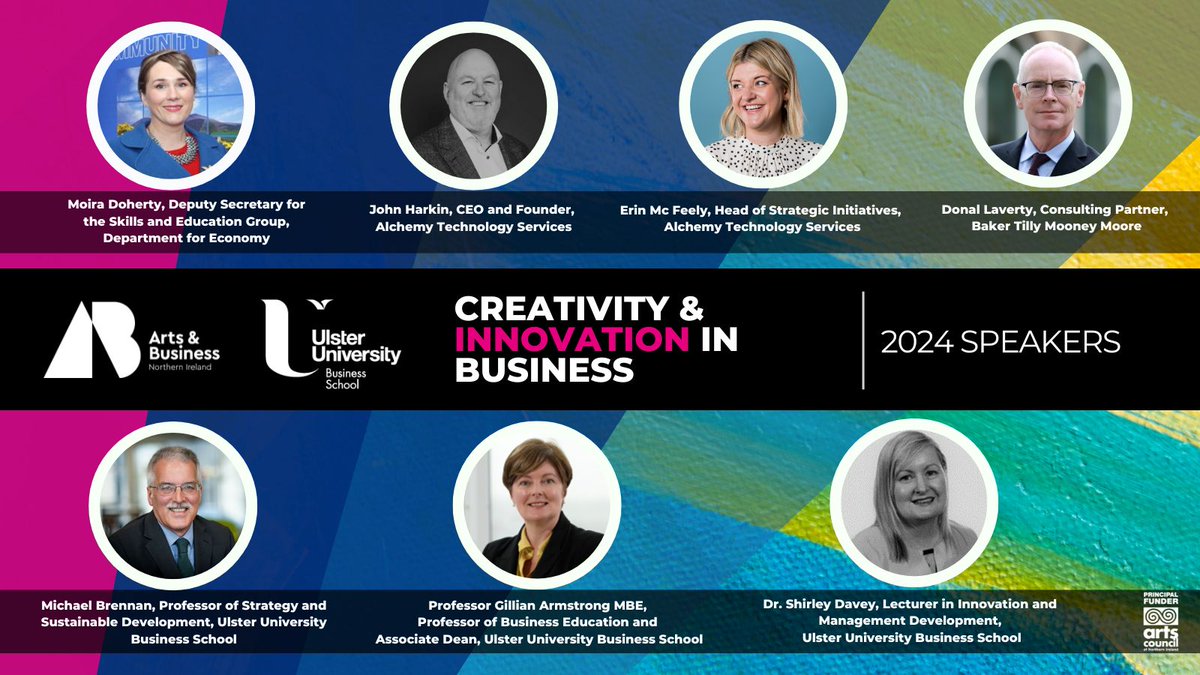 We're looking forward to Creativity & Innovation in Business with @UlsterBizSchool this Wed 17 April 12 - 2pm Discover how businesses are collaborating with the arts to drive innovation & find out more about the future of skills for innovation Book here>> eventbrite.co.uk/e/creativity-a…