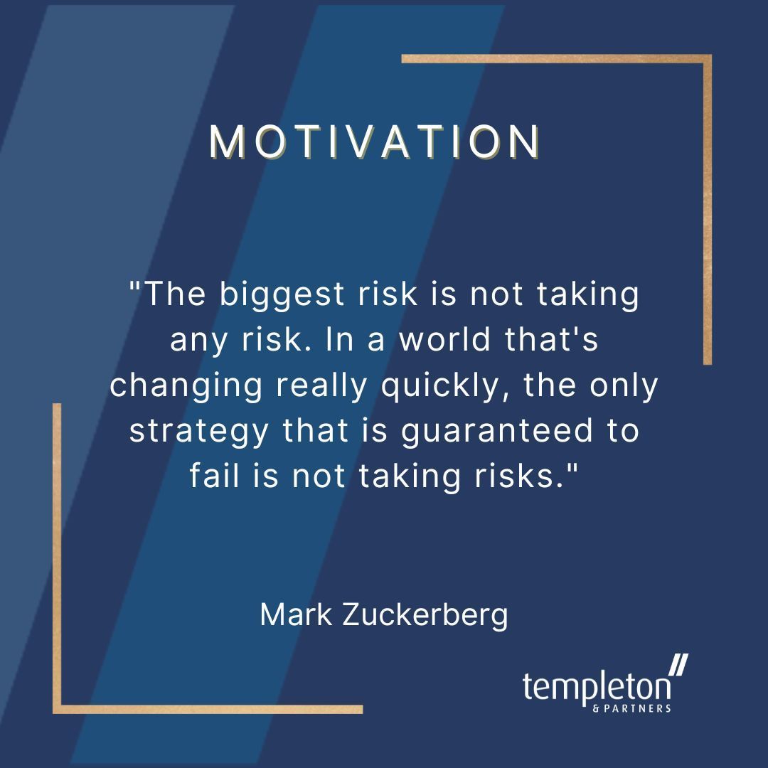 🚀 Ready to seize your next career opportunity? 🌟 'The biggest risk is not taking any risk. In a world that's changing really quickly, the only strategy that is guaranteed to fail is not taking risks.' - Mark Zuckerberg buff.ly/3V5wWds