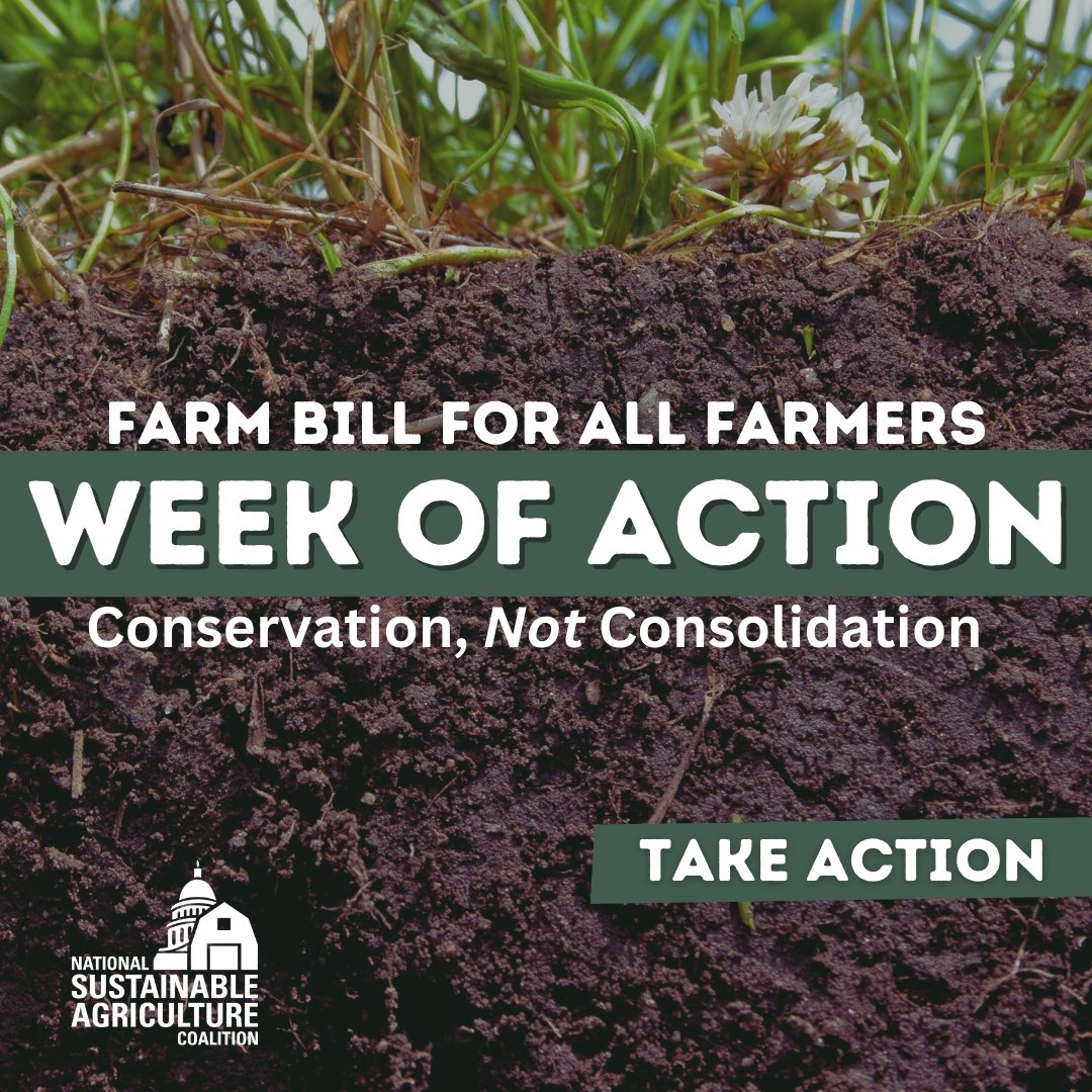 📢This week, take action to ensure the next #FarmBill funds proven conservation programs that build resilient food systems, not subsidy giveaways that exclude most farmers and fuel farmland consolidation.📷Call your reps now: actnow.io/FtnS5v8