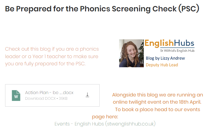 Welcome back to the summer term! Check out the latest blog from St. Wilfrid’s #English hub if you are a phonics lead or a Y1 teacher to be fully prepared for the #phonics screening: forgecpd.com/post/be-prepar…