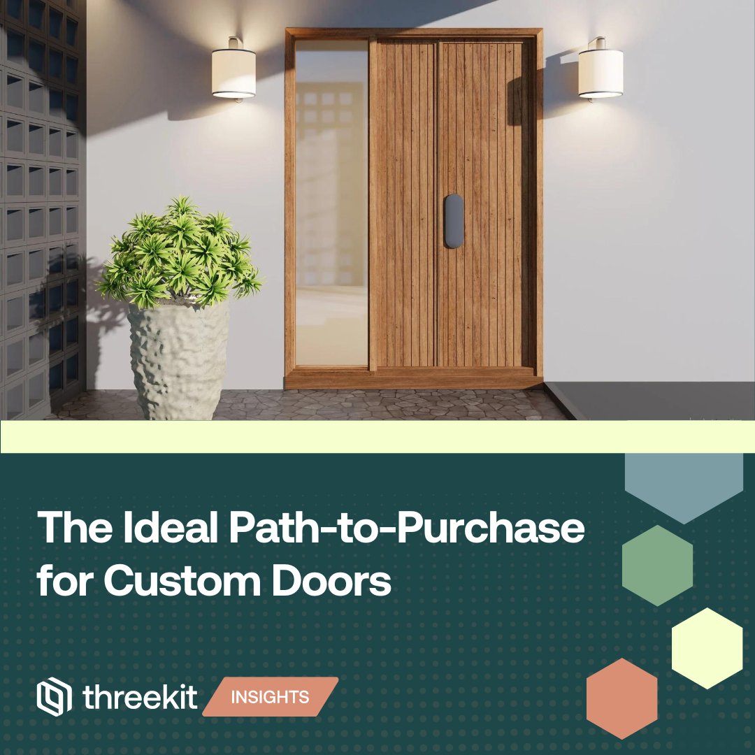 🚪✨ The 2024 Custom Door Buying Index reveals a gap in the buying journey. Only 5% satisfaction in product discovery & 25% engagement with configurators signal a need for change. Enter #ThreeKit: Revolutionizing the experience with 3D visual commerce. 🌟 threekit.com/what-great-loo…