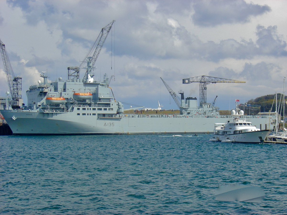 OTD 19 years ago @RFAArgus in Falmouth preparing for the Fleet Review