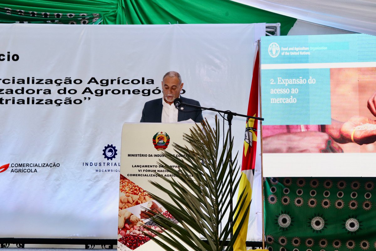 Pivotal moment in #Mozambique's agriculture on Friday! 🌾The Agricultural Commercial Campaign launch is a leap towards sustainable growth. FAO Hand in Hand with government and private sector. Here's to a future where our efforts boost local production! 🌱