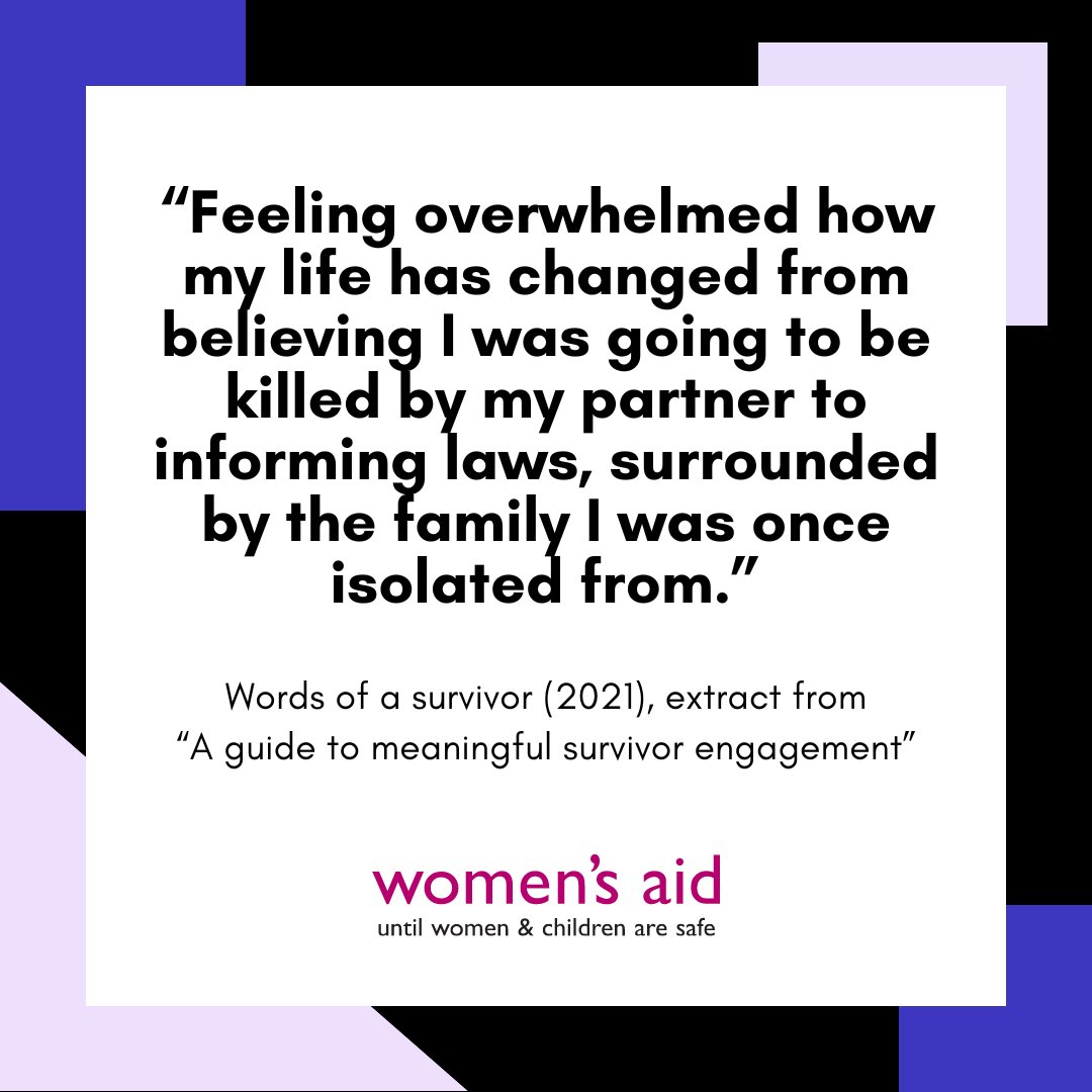 📢 Check out @womensaid's latest guide on meaningful survivor engagement. This valuable resource supports organizations working with survivors, amplifying their voices and experiences. Let's ensure survivors' voices are heard loud and clear: womensaid.org.uk/wp-content/upl…