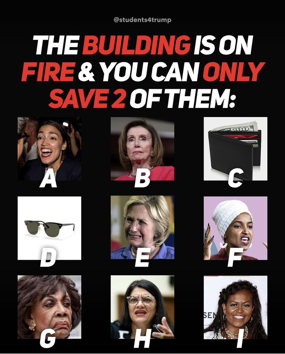 Definitely the only two right choices are C and D! @TheGrayRider ⚔️🔥⚔️ @jncojok3 @emma6USA @fordmb1 @ChavezKenny77 @AtoZRick @USA4ever65 @jibjabgilly @Hippyd87544 @RSKellner @LegalUSCitizen2 @CoVet_81 @ArmandKleinX @McReaser @RayBurtonSAS @TALKGIRL @MrClean00007 @Harlan_RNC