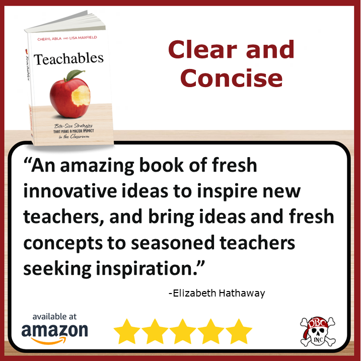 Love seeing the 5-star Amazon reviews for #Teachables! 
a.co/d/9v2ADLk
@cherylabla @dbc_inc @burgessdave @TaraMartinEDU #tlap #dbcincbooks #teaching #education #learning