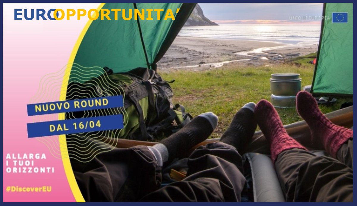 DipPoliticheUE's tweet image. #Europportunità #DiscoverEU
‼️ Se hai 18 anni e sei un cittadino #UE o dei paesi associati a Erasmus+, puoi vincere un pass ferroviario 🚂 per scoprire l'Europa e la sua cultura. 

🗓️ Dal #16aprile al #30aprile puoi partecipare sul sito @EuropeanYouthEU 👇
youth.europa.eu/discovereu_it