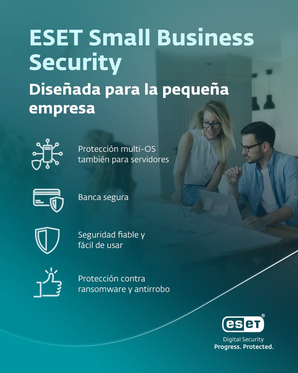 📣 ESET Small Business Security es nuestra nueva solución para la pequeña empresa, conoce todo lo que puede hacer para proteger tu negocio de la ciberdelincuencia. #ESET #empresa #pymes eset.com/es/solucion-de… 👇🏻